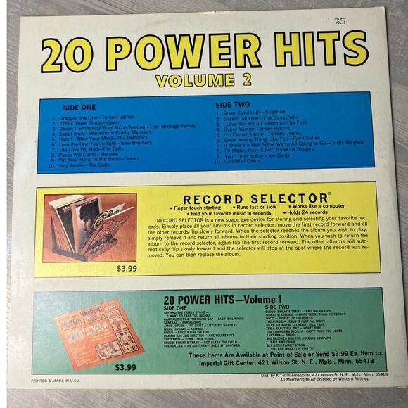 20 Power Hits: Volume 2 vinyl - Picture 2 of 5